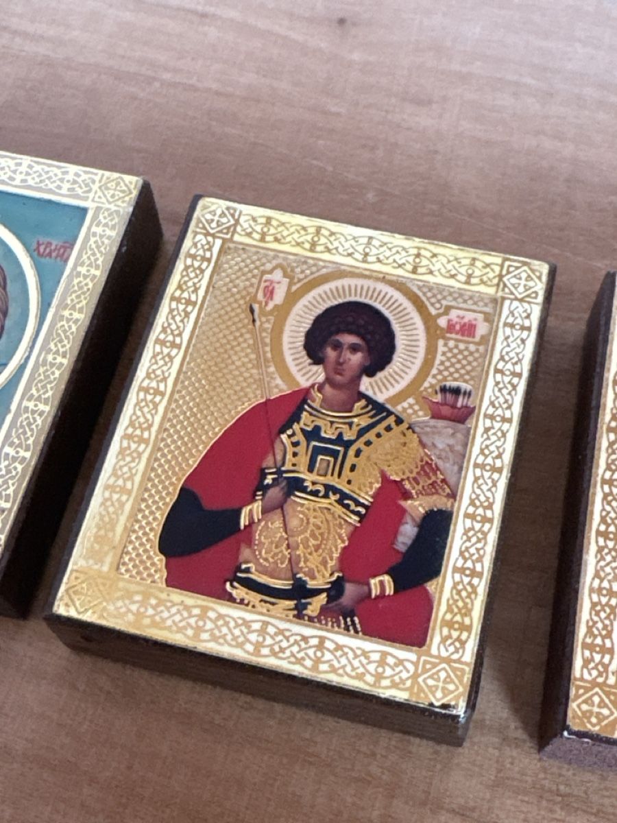 Tutte le decorazioni: 3 Heiligen Bild auf Holz / klein – Usato da Rümlang venduto da SchumBru10 1