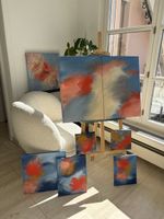 Original Abstract Paintings 80x60cm