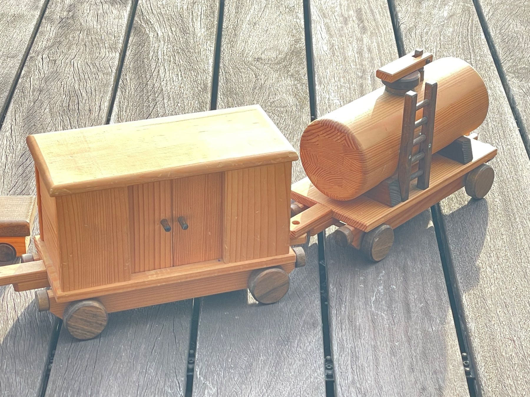 Giocattoli: Holz Eisenbahn mit Krokodil Lok – Usato da Hünibach venduto da Huema 5