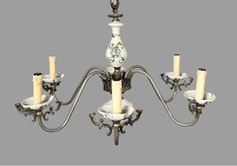 Vintage Dutch Porcelain Chandelier
