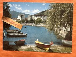 Vintage Ansichtskarte Locarno Muralto, beschrieben, 1969