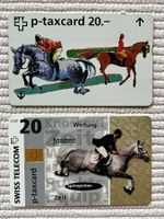 2x PTT/ Swiss Telecom Taxcard 20.- Springreiten 1996 1997