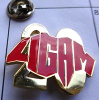 Pin LIGAM  20 Goldfarbig Rot