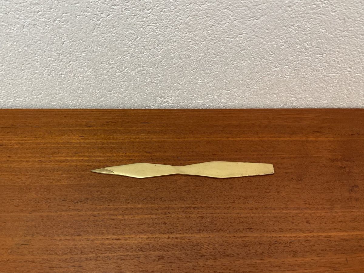 Altro materiale per ufficio: Vintage Messing Brieföffner mid century Messingbrieföffner – Usato da Zürich venduto da Vintagewiesel 5