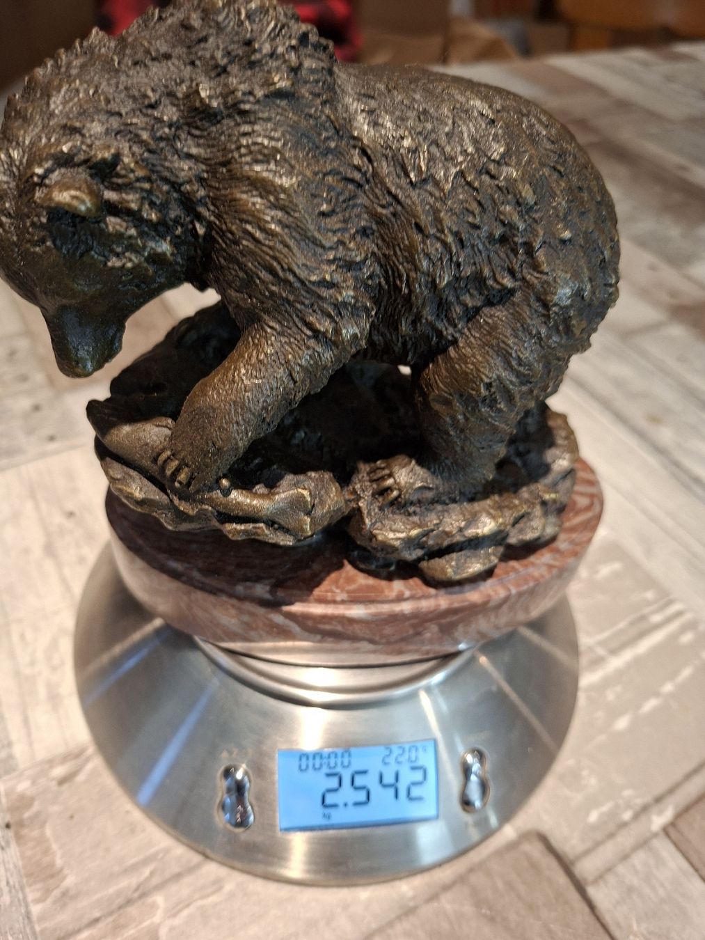 Sculture & Statue: Bronze Bär beim Fischen – Usato da Grindelwald venduto da carro5 7