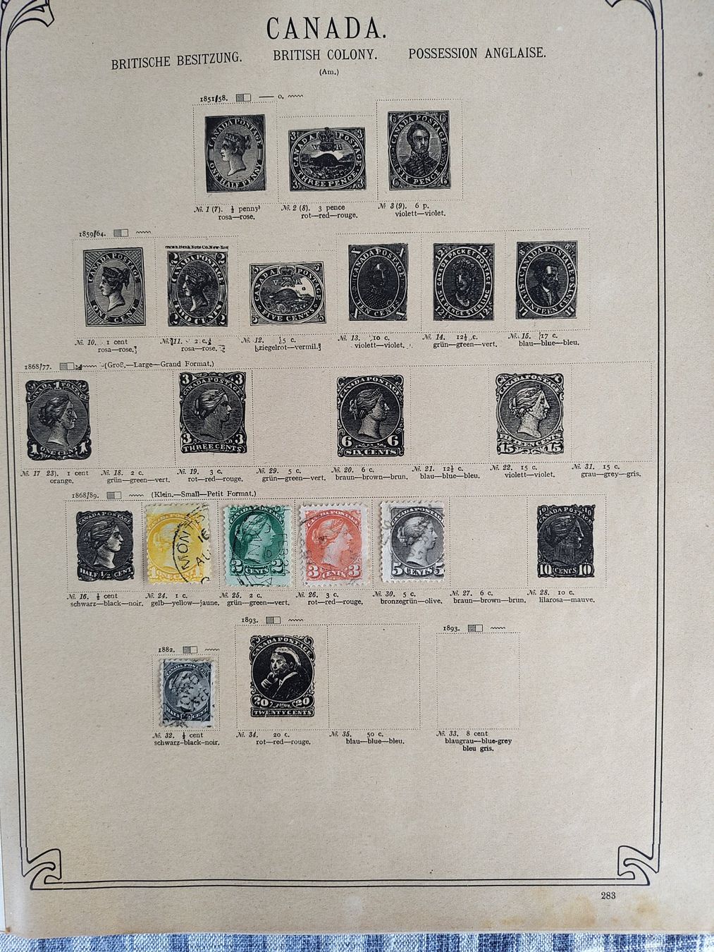 Alle Briefmarken: Briefmarken Kanada ab alt – Gebraucht aus Sarnen von DokRak