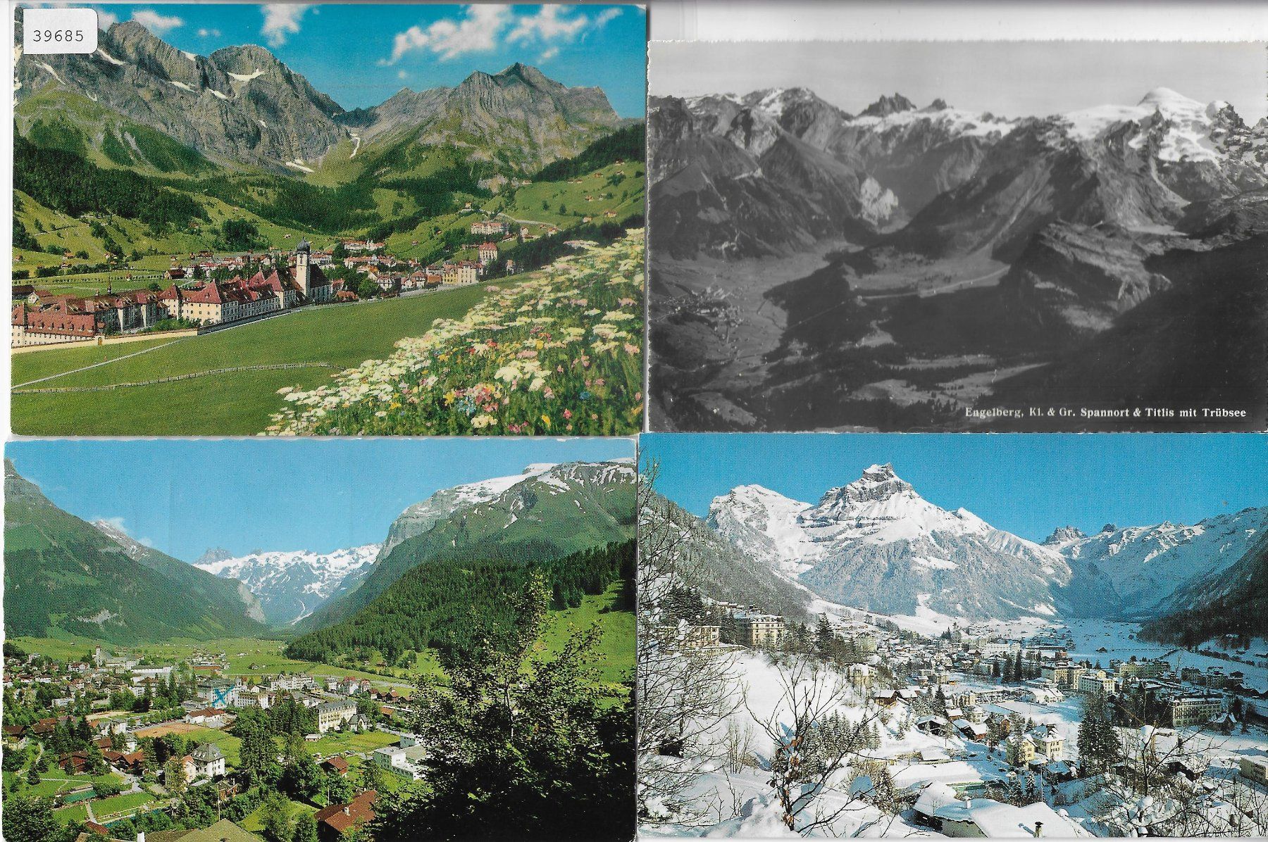 Cartoline postali: 4 AK - Engelberg – Usato da Ettingen venduto da Kartenplanet