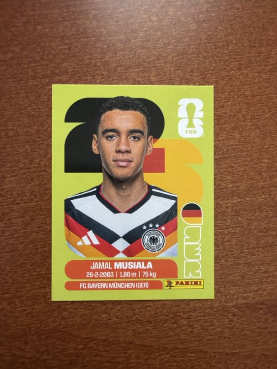 Panini WM 2026 Sticker, Jamal Musiala, Top Zustand (Neu und ...