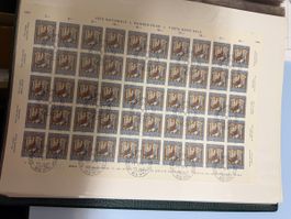 Bogen Satz Pro Patria Bern 1.6.67 Ausgabetag Stempel 
