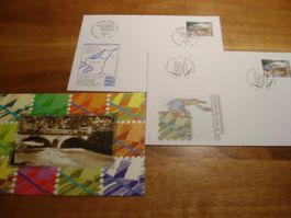 Set Tag der Briefmarke 2002, Lyss, FDC, Sonderbrief + Ganzsa