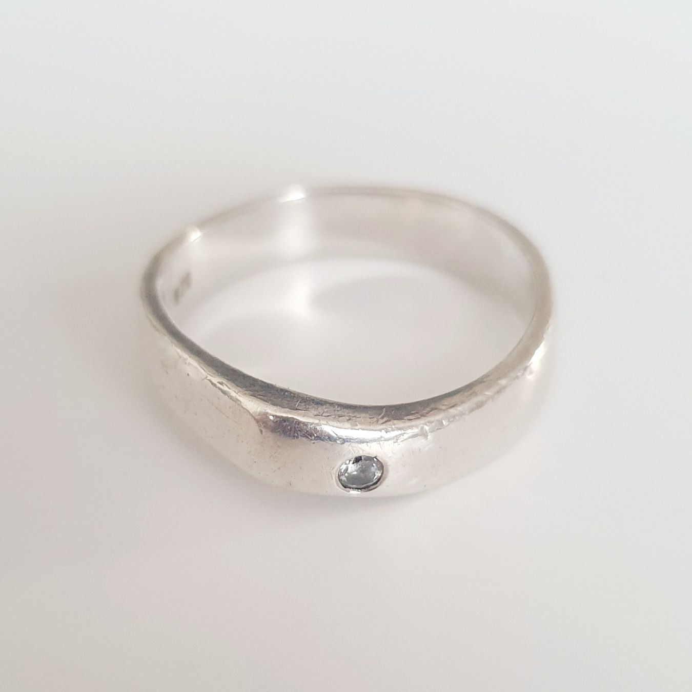 Anelli: Silber Ring 925 mit Stein, Grösse 18.7 mm – Usato da Kreuzlingen venduto da Wunderkiste123 4