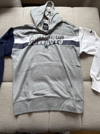 Nike NFL Cowboys Hoodie, Graumeliert Gr.M Top!