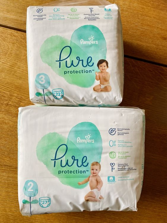 Pampers Pure protection Gr. 2 & Gr. 3 | Kaufen auf Ricardo