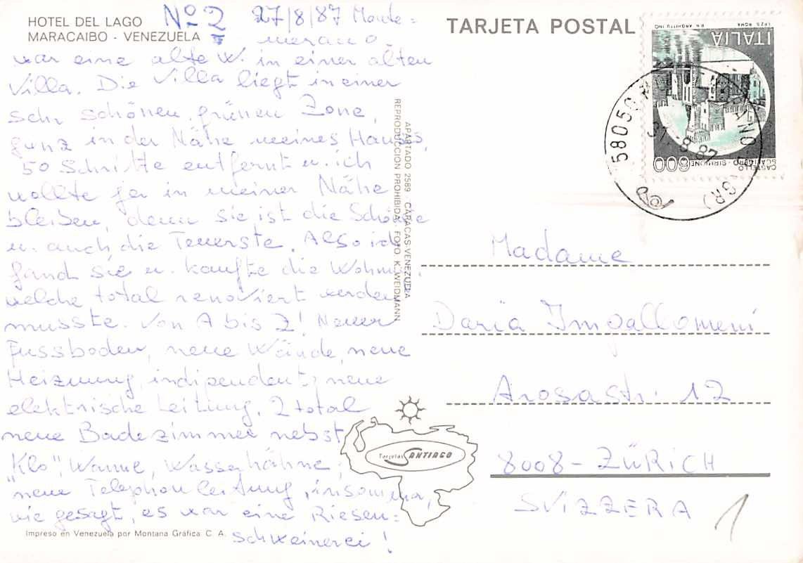 Cartoline postali: alte Ansichtskarte aus Archiv: SÜDAMERIKA - ab 1.-- – Usato da Winterthur venduto da SchatzchischtliWinti 1