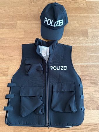 Polizei Kostüm Gr. 140