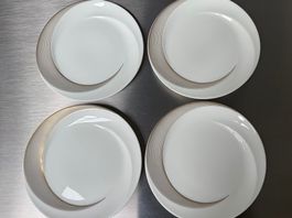 Wedgwood Bone China Solar Dessertteller - 4 Stück - wie NEU