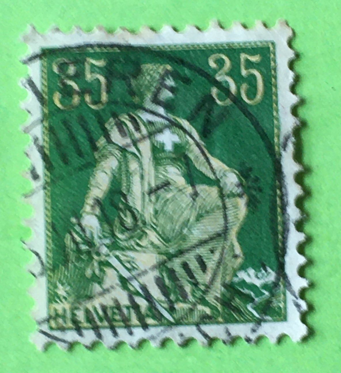 Tutti i francobolli: Helvetia mit Schwert  mit Stempel   – Usato da Aarau venduto da Billa007