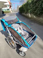 Thule Chariot CX Fahrradanhänger blau guter Zustand