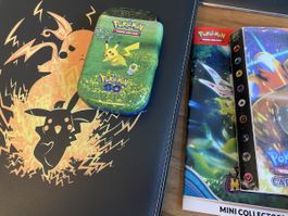 Pokemon cards ca. 500 und Sammelnbücher