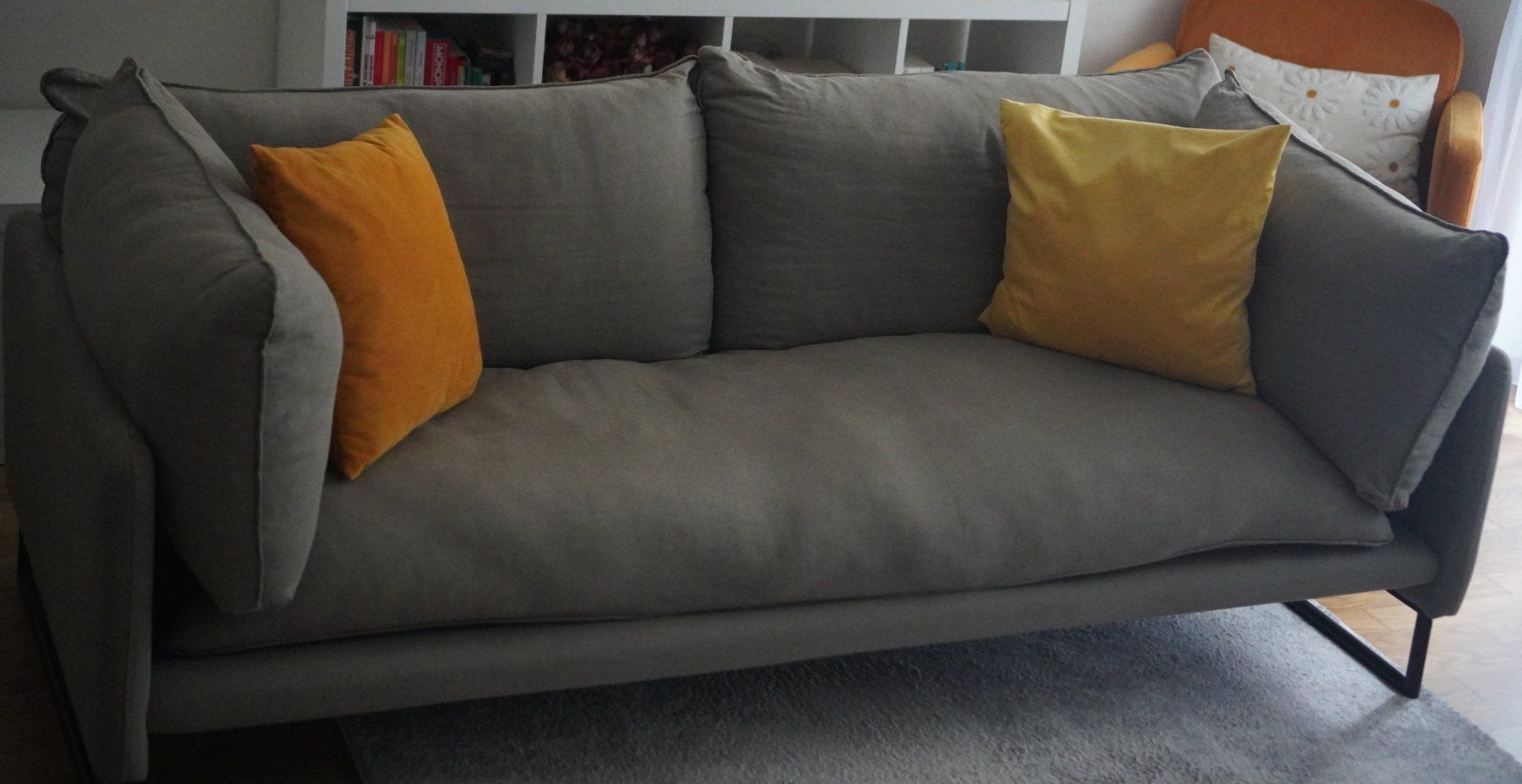 Divani: Bequemes 3er-Sofa Hellgrau – Usato da Schwerzenbach venduto da ebr_v597 4