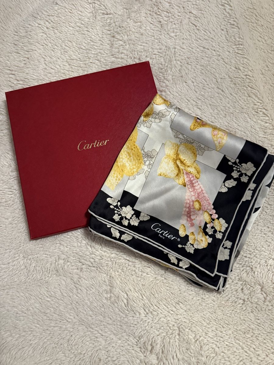 Cartier Foulard & Sciarpe: Cartier Seiden Tuch – Usato da Luzern venduto da Itsclaire