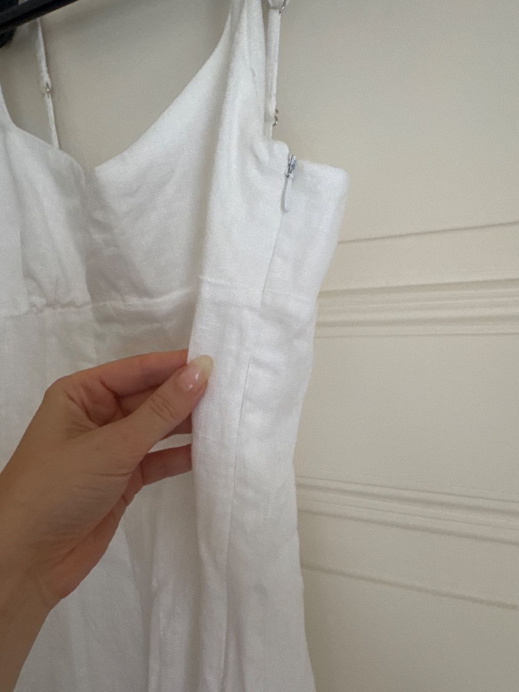 Zara Kleider: Zara Midi Leinenkleid in Weiss – Neu (gemäss Beschreibung) aus Meilen von Emma_321 4