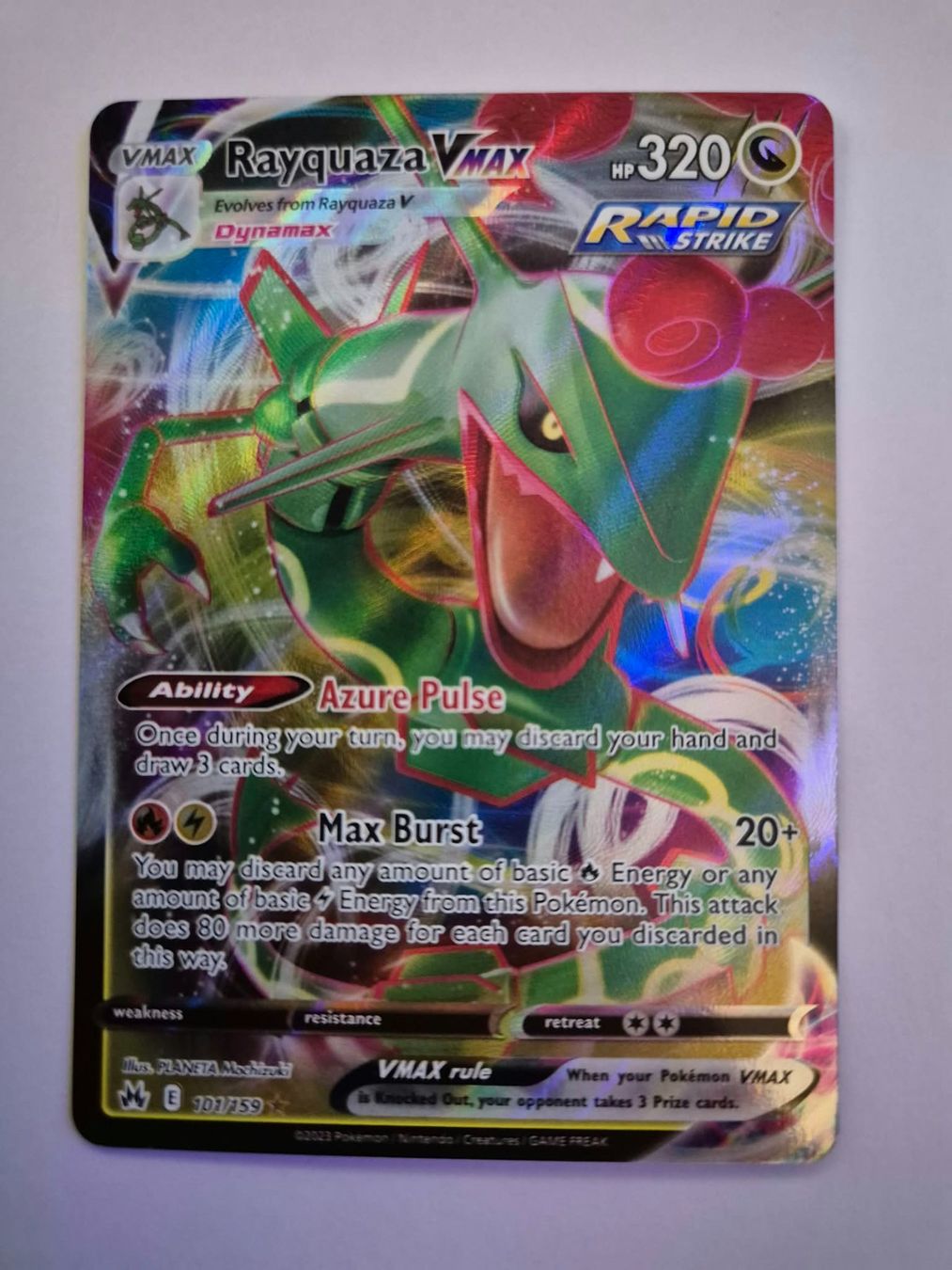 Pokémon Carte collezionabili: Pokémon Karte Rayquaza VMAX – Usato da Unterentfelden venduto da pasciLP96