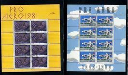Kleinbogen PRO AERO 2 Stk. + 3 FDC(S602)