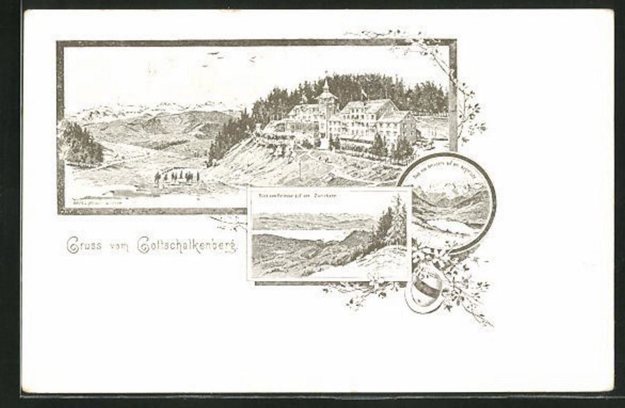 Ansichtskarten: Gruss vom Gottschalkenberg, um 1890 – Gebraucht aus Frauenfeld von POML