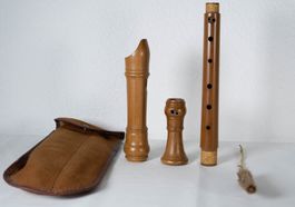 H.C. Fehr Zürich Altblockflöte Holz 3-teilig inkl. Etui