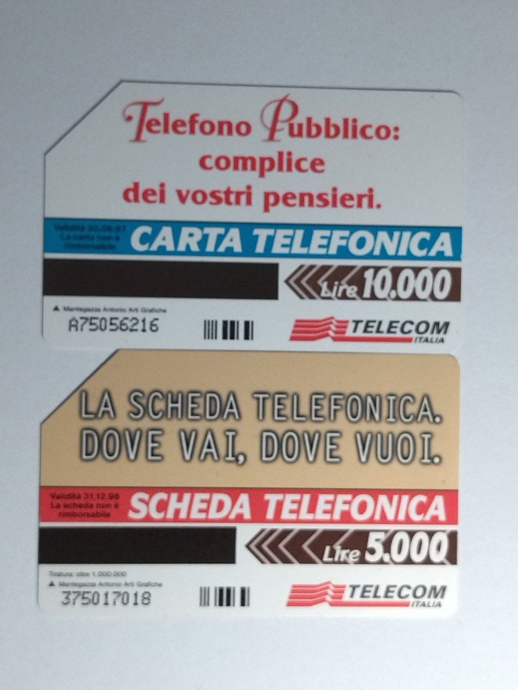 Telefon- & Taxkarten: Telefon Karte Telecom Italia – Gebraucht aus Ponto Valentino von Mercante33 1