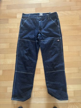  Dickies Double Knee Jeans – Dark Indigo, W34/L34