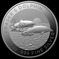 1 Unze Silbermünze Dolphin RAM 2021 Neuware