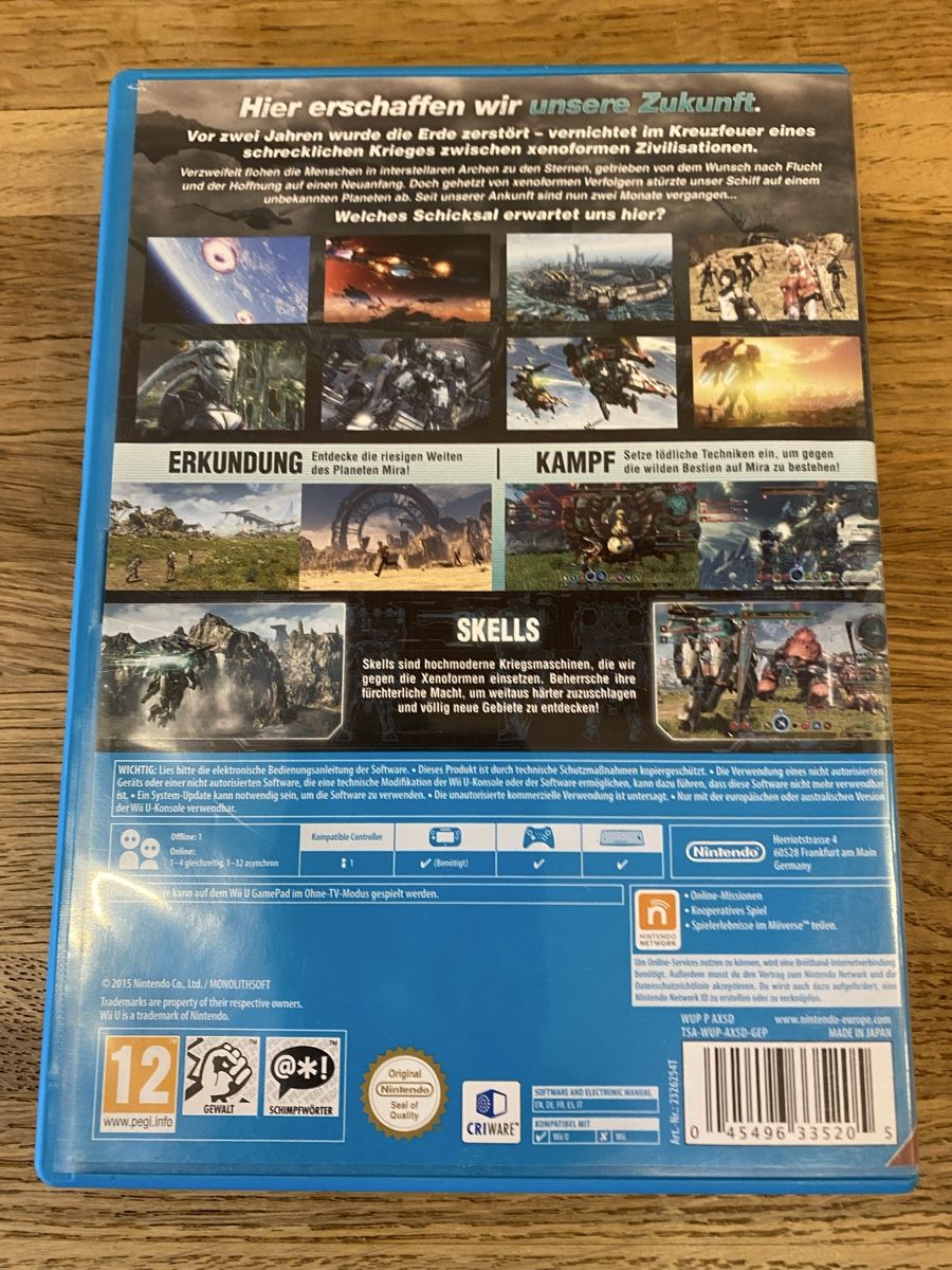 Giochi: Nintendo Wii U special edition Xenoblade  Chronicles X – Usato da Zürich venduto da linlin02 1