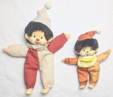 2x Vintage - Monchhichi - Plüsch Figur - Puppe - Heunec