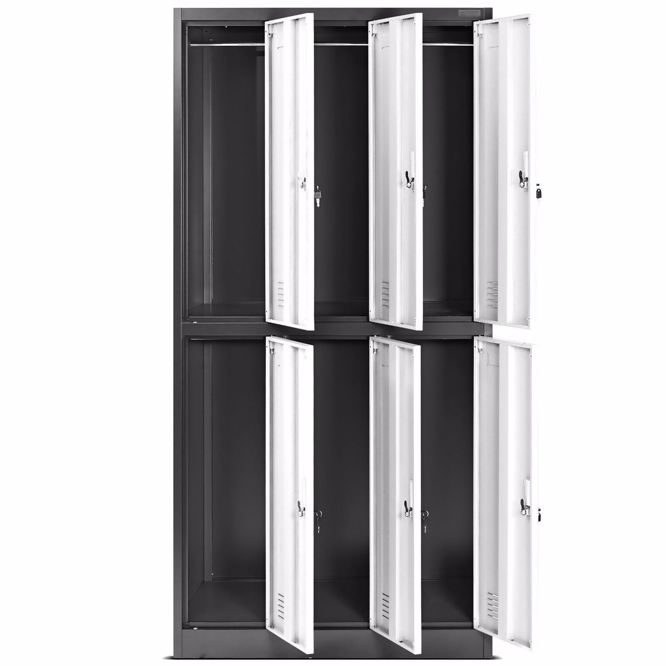 Schränke: Schliessfachschrank 6 Fächer - Anthrazit/Weiss – Neu und originalverpackt aus Wallenwil von toesstal-vertrieb 2