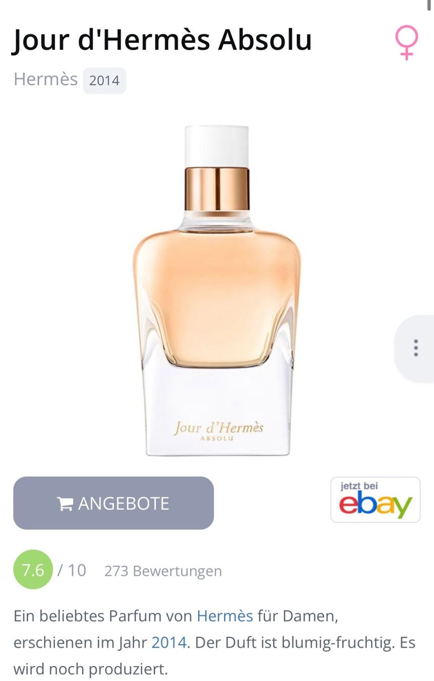 Hermès Profumi & Eau de Toilette: Hermès Jour d'Hermès Absolu EDP - Duftprobe 2ML – Usato da Zürich venduto da deruja 3