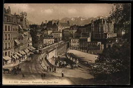 AK Lausanne, Perspective du Grand Pont