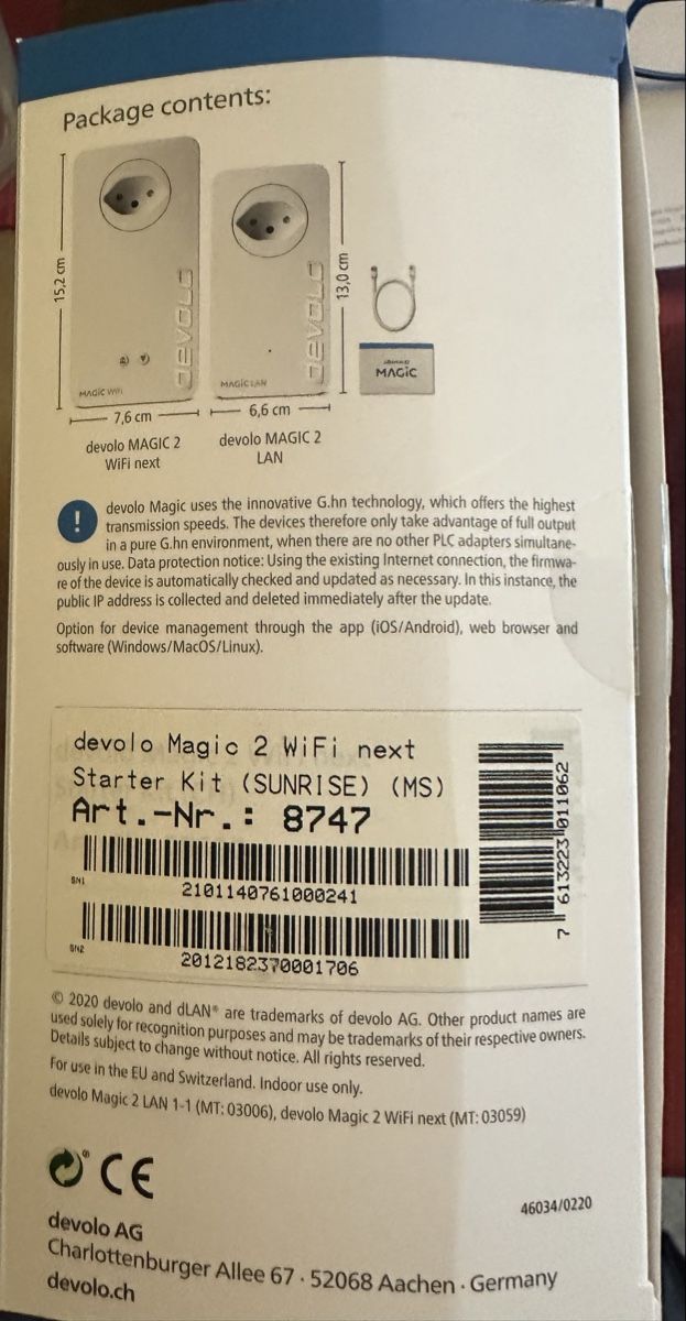Devolo WiFi: devolo MAGIC 2 starter kit – D'occasion à Yverdon-les-Bains par Swissm35 3