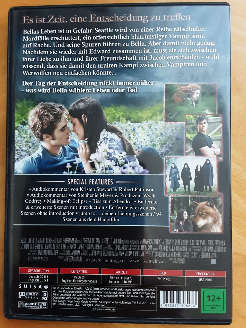 Tous les DVDs: The Twilight Saga Eclipse DVD 2-Disc Special Edition – D'occasion à Zürich par Rbaer1 1