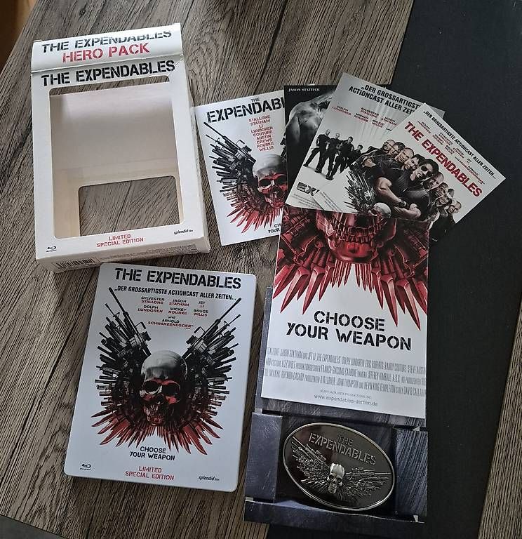 Tutti i DVDs: The Expendables Hero Pack  Limited Special Edition – Usato da Künten venduto da surrium