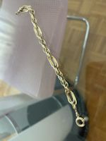 Armband Gold Gliederkette gelbgoldfarben gebrauchter Zustand