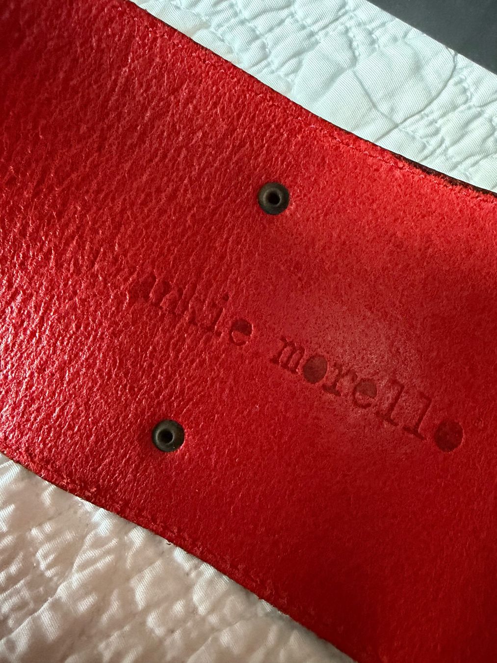 Cinture: Frankie Morello Taillengürtel Leder rot – Nuovo (secondo la descrizione) da Brütten venduto da Rod816 6