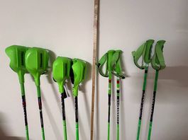 4 Paar Ski-Rennstöcke SL+GS Komperdell Div.  Längen 
