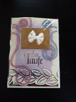 Schöne edle Taufkarte Neu!