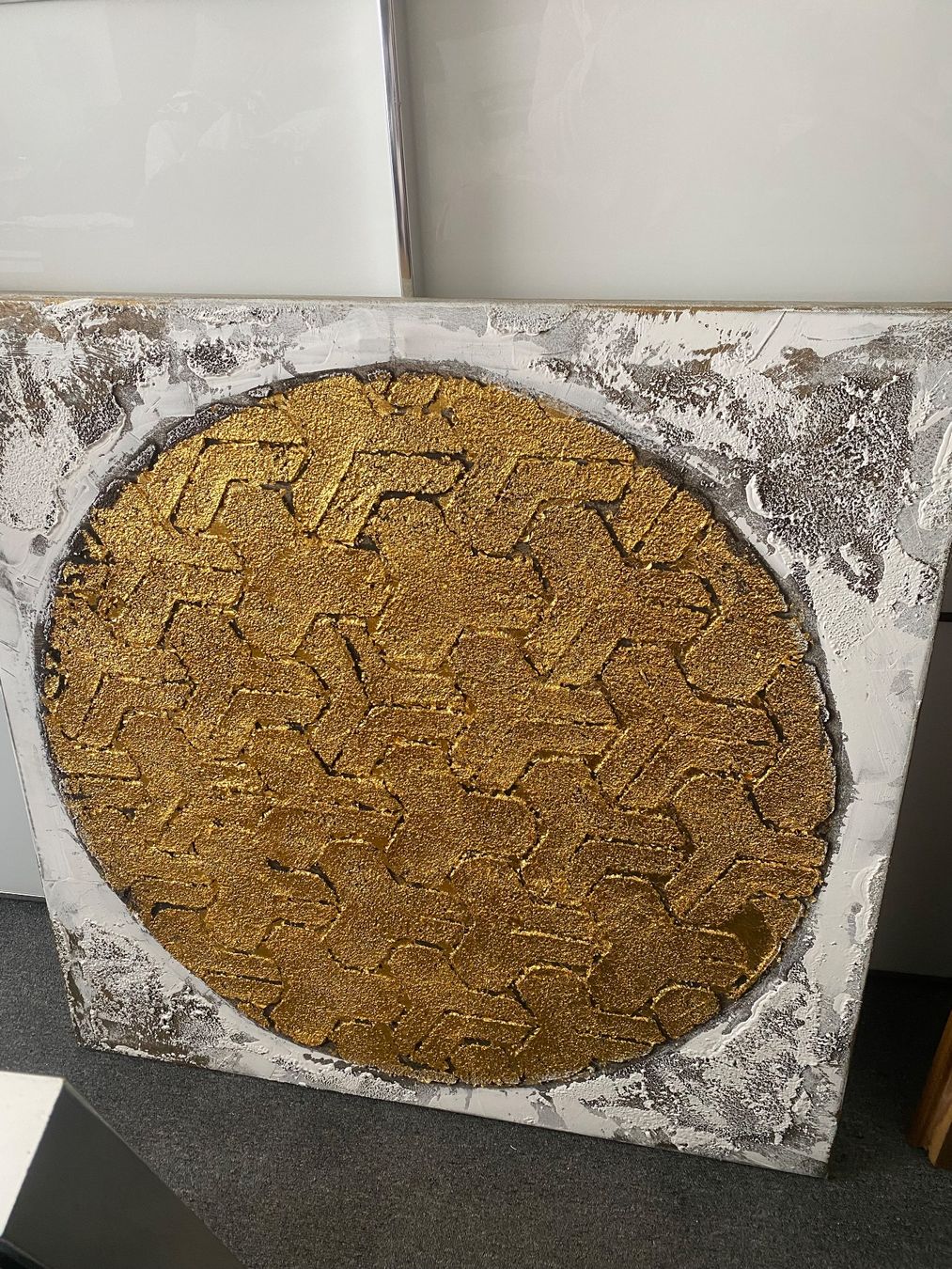Dipinti: Goldiges Wandbild  90 x 90 cm – Usato da Dietikon venduto da Enio1