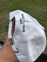 Breitling Cap weiss gelbes Logo Einheitsgrösse Baumwolle