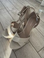 SANDALETTEN PLATEAU BEIGE GRÖSSE 39 BEQUEM !