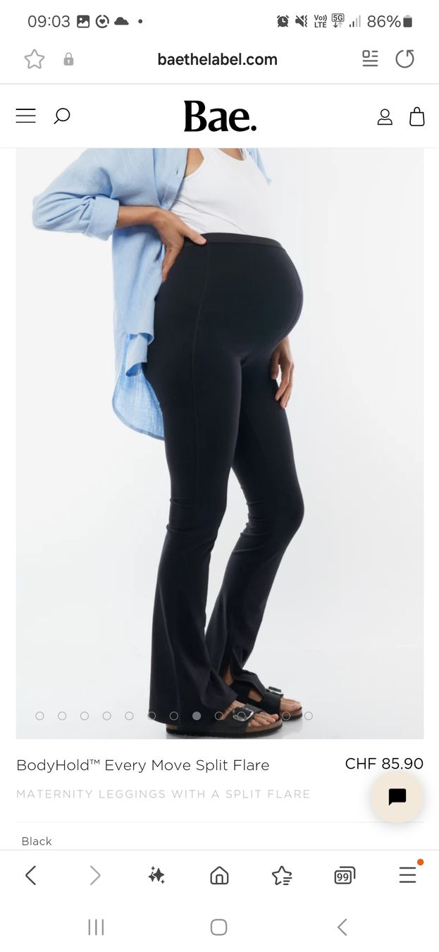 Leggings: Umstandsleggings flared, schwarz – Nuovo (secondo la descrizione) da Widnau venduto da niccli 3
