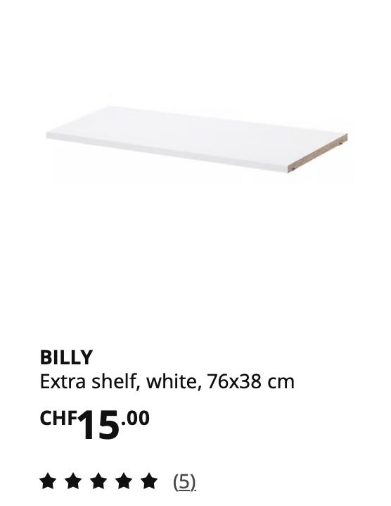 Ikea Scaffali: 5 Klassische Billy-Bücherregale, gebraucht – Usato da Zürich venduto da Zuerich8006 1